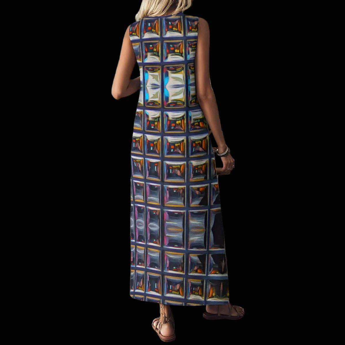 “Armoury” Women's V-Neck Long Dress