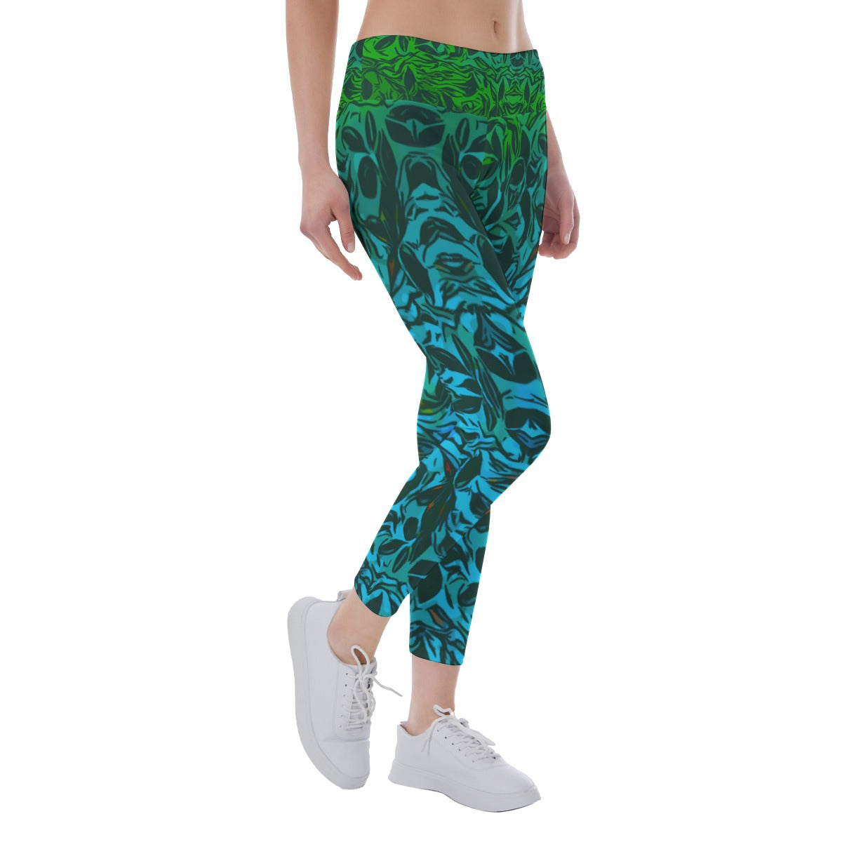 “Tribal Oceanic” Women's Yoga Leggings
