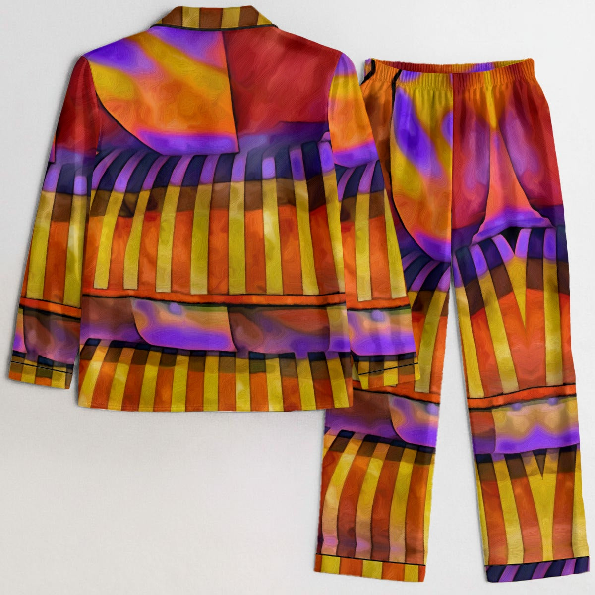 “Carnival” Women's Satin Pajama Set