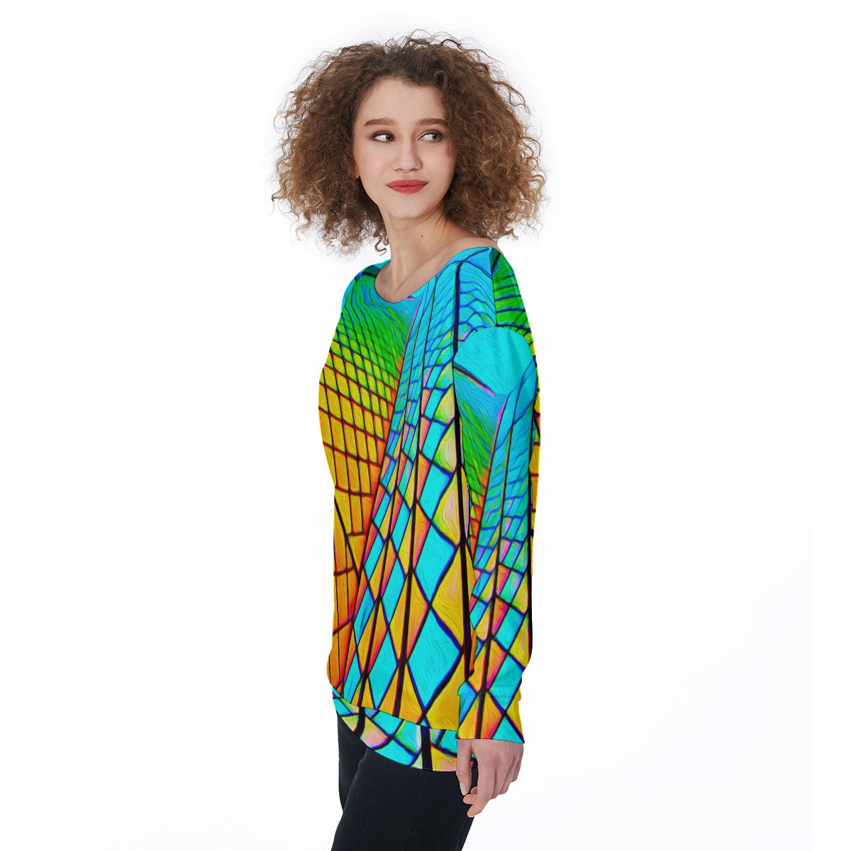 “Opera House 1” Women's Off-Shoulder Sweatshirt