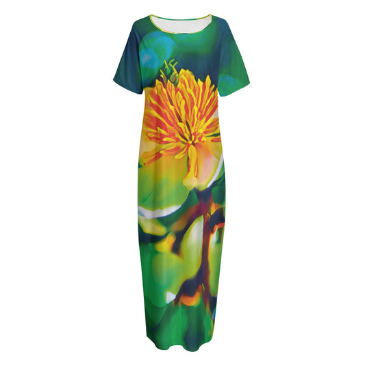 “Magnolia” Women's Long Dress With Pocket
