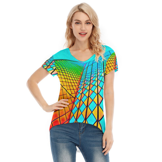 “Opera House 1” Women's V-neck Short Sleeve T-shirt