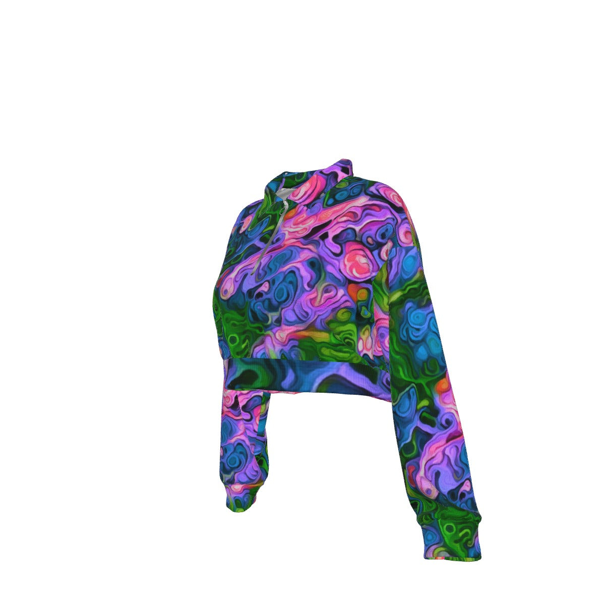 “Wonder Weave” Women's Hoodie with Half Zipper