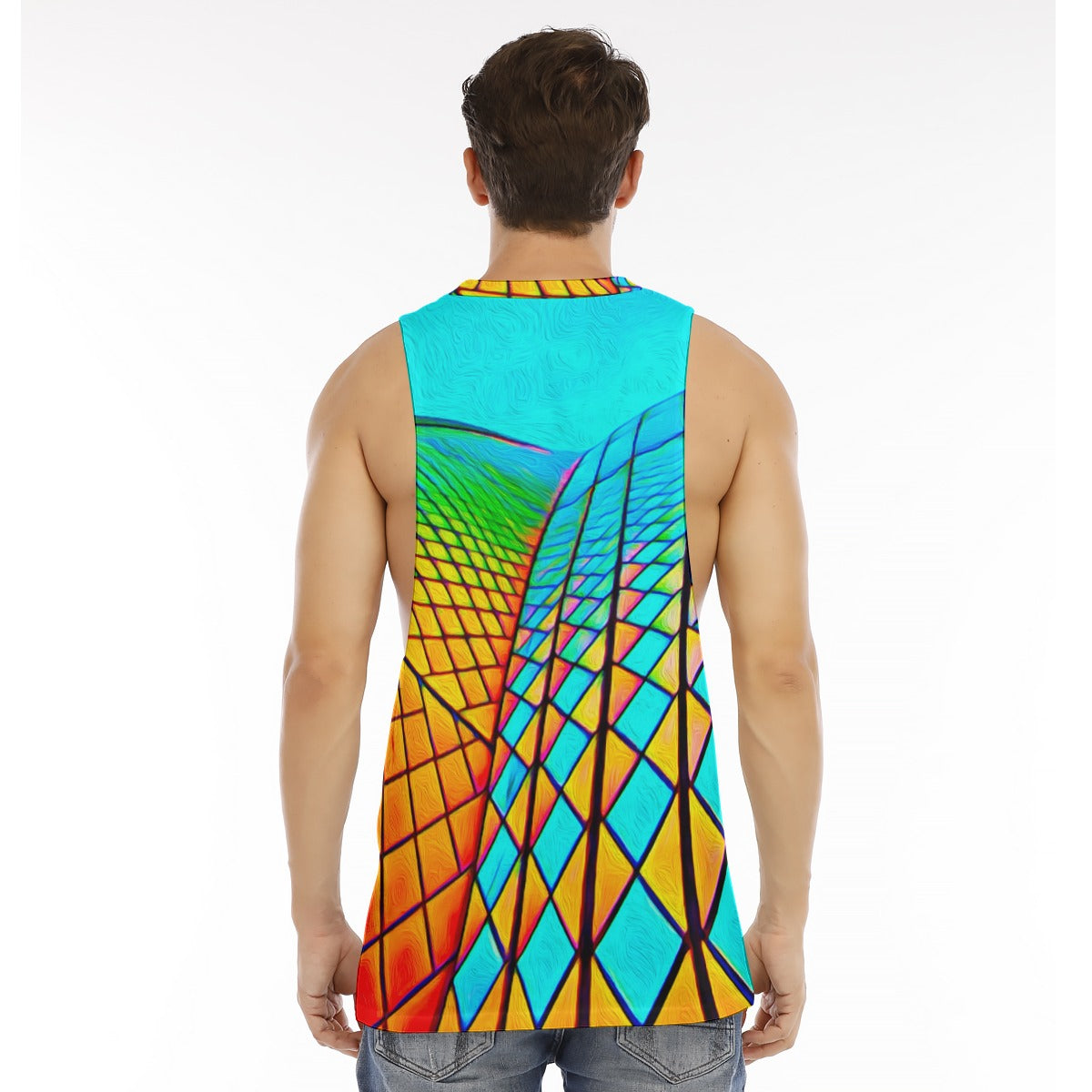“Opera House 1” Men's O-neck Long Tank Top