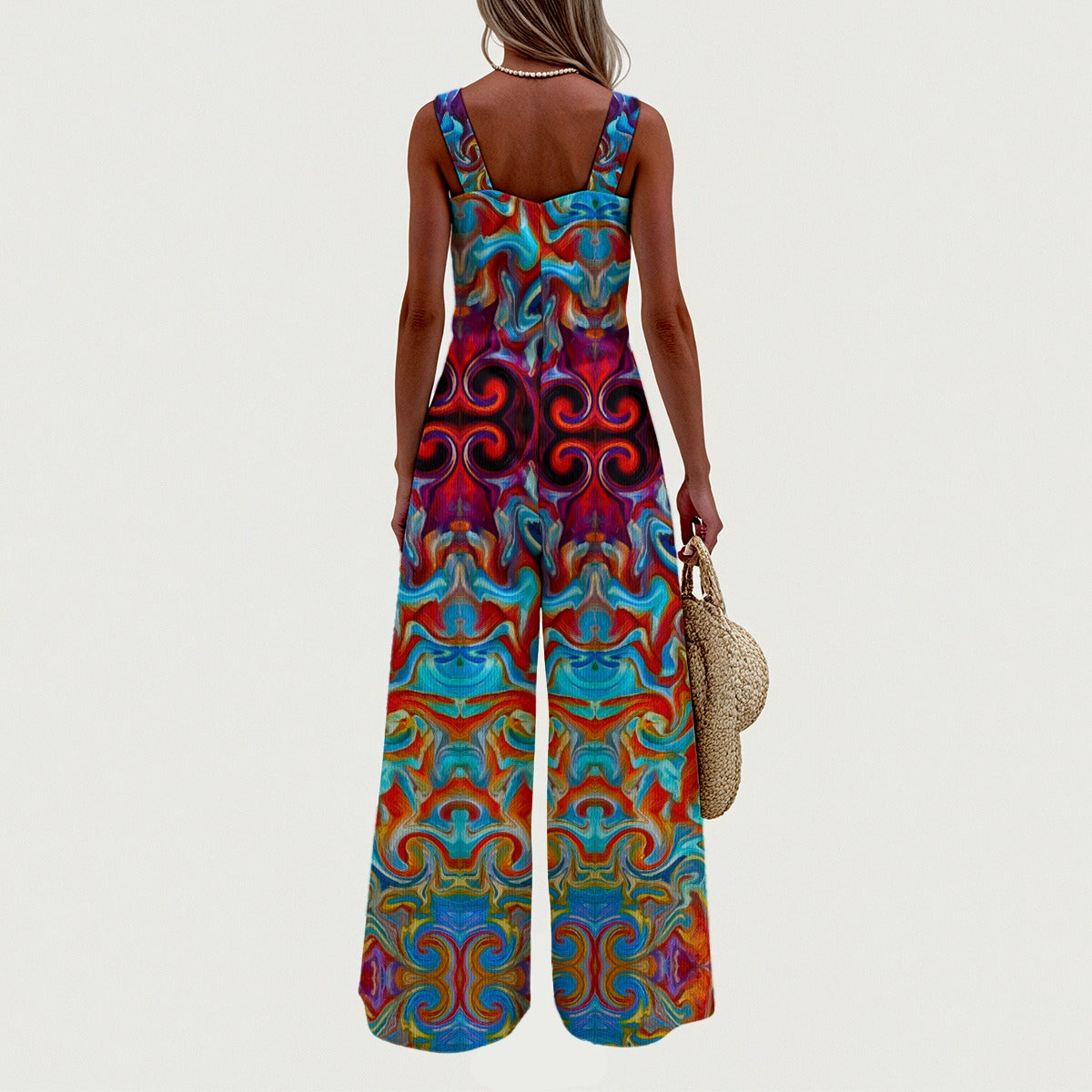 “Aurora Flare” Women's Wide-Leg Jumpsuit