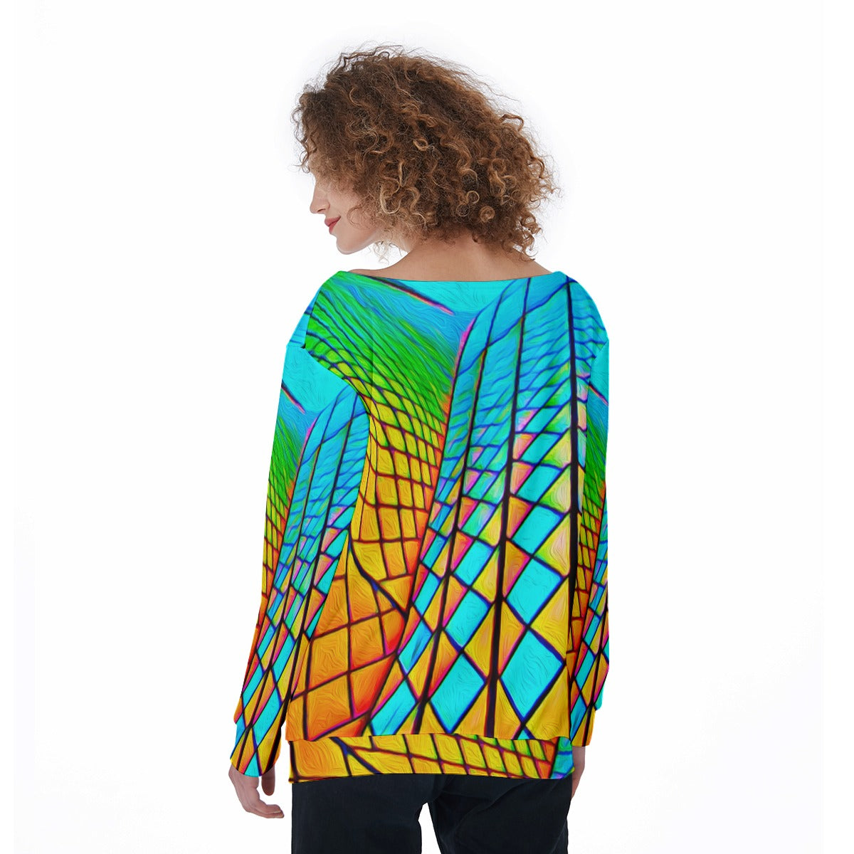 “Opera House 1” Women's Off-Shoulder Sweatshirt