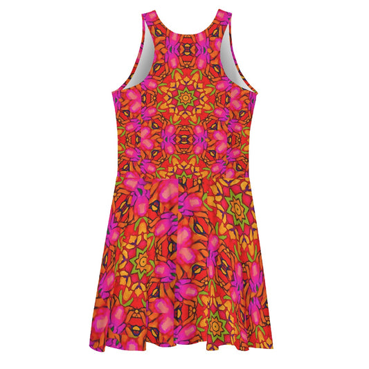 âPrismatic Petalsâ Women's Sleeveless Dress