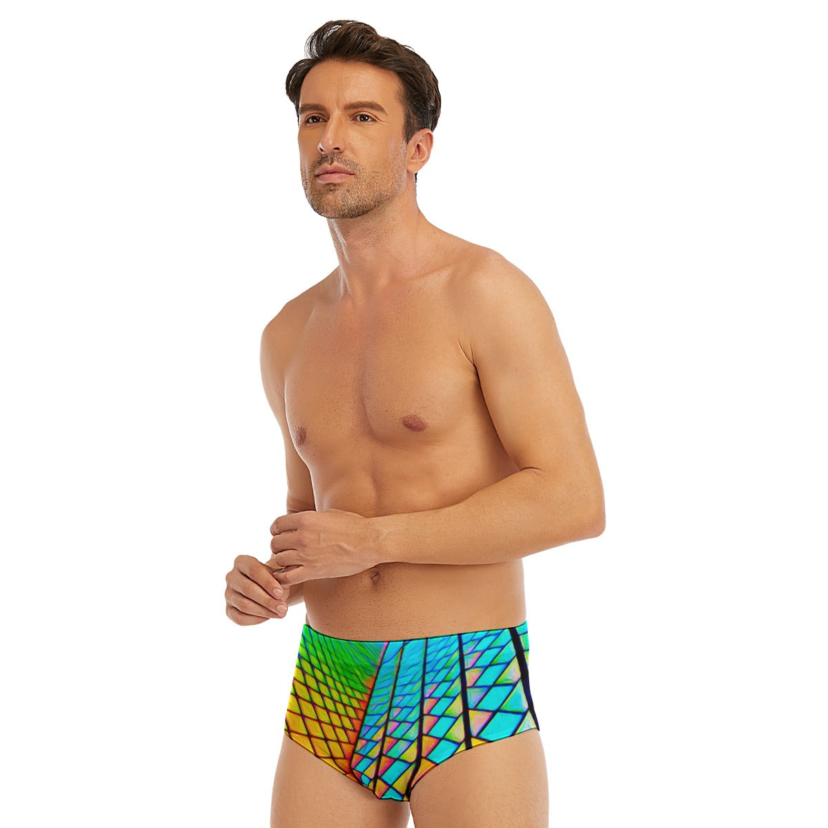 “Opera House 1” Men's Triangle Swim Trunks
