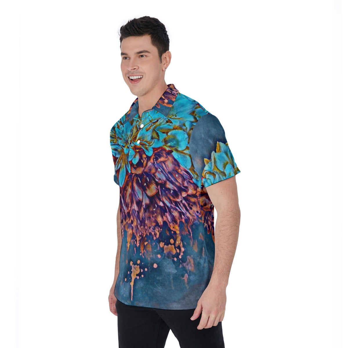 “Blue Clivea” Men's Polo Shirt