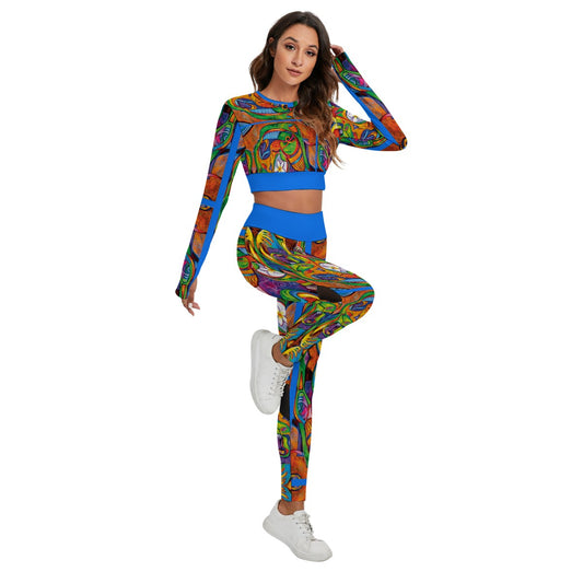 āZoranā Women's Sport Set With Backless Top And Leggings