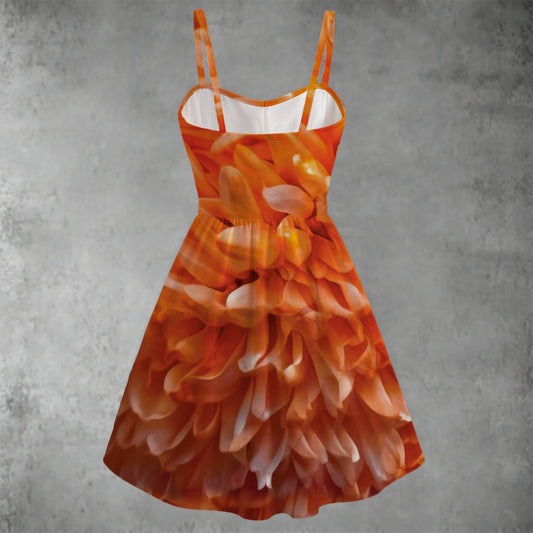 “Peachy” Women's Spaghetti Strap Dress