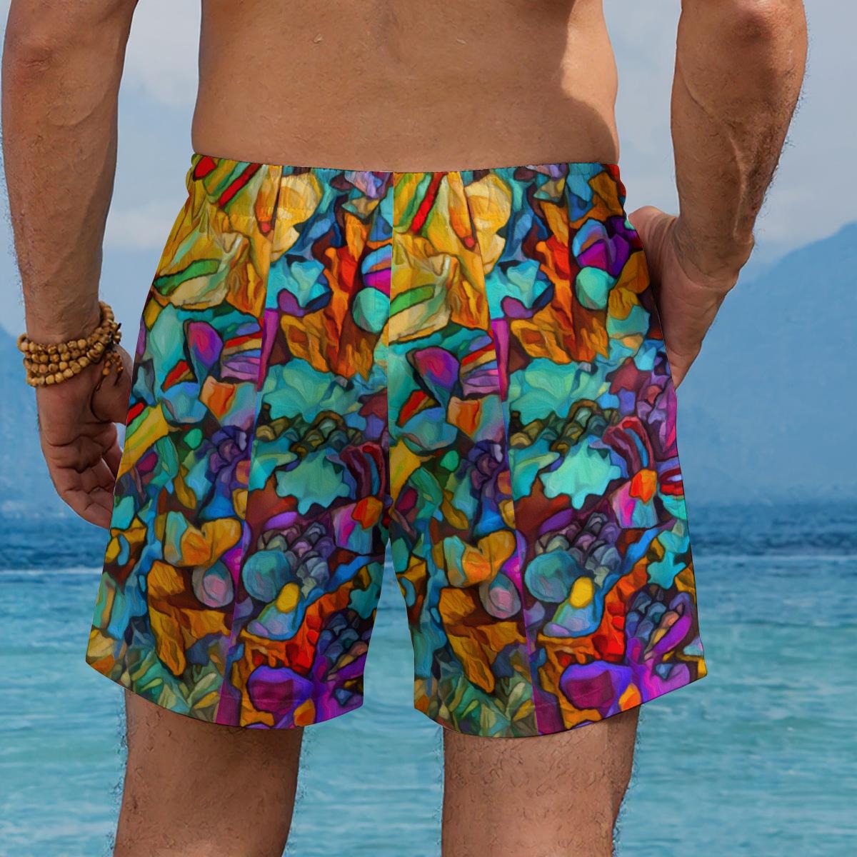 “Abundance” Men's Beach Shorts
