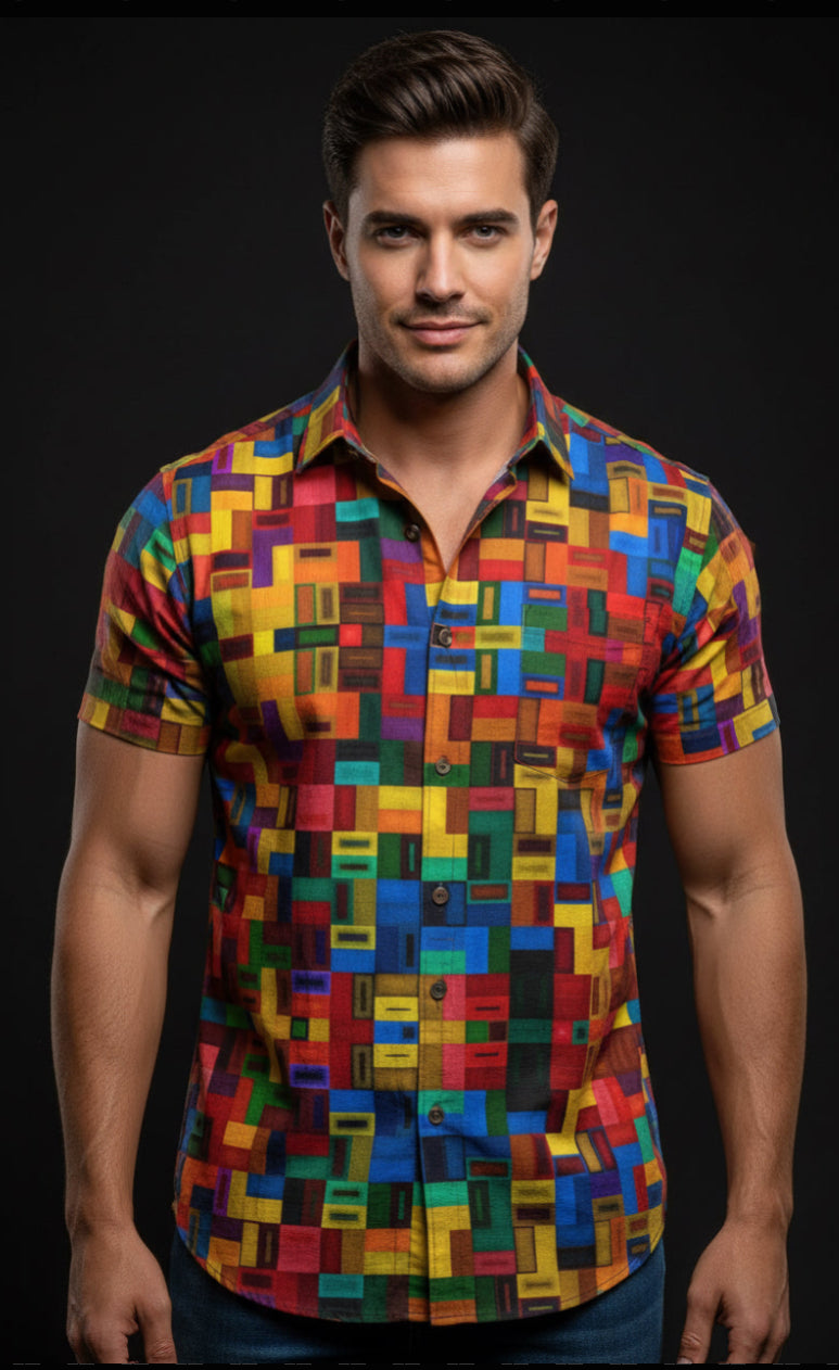 🟪 Men’s: Short Sleeve Button-Down Shirts