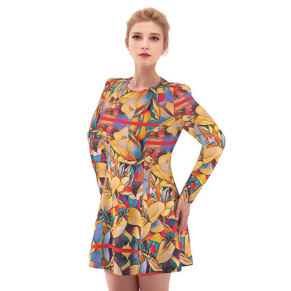 “Fragmented Bloom”  Women's Irish Dress