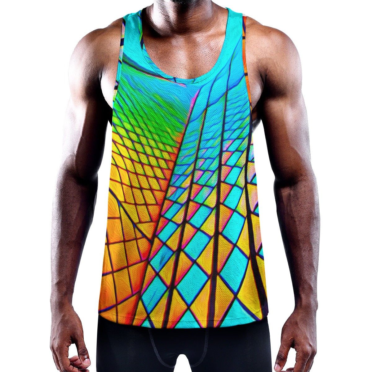 “Opera House 1” Men's Slim Y-Back Muscle Tank Top