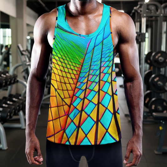 “Opera House 1” Men's Slim Y-Back Muscle Tank Top