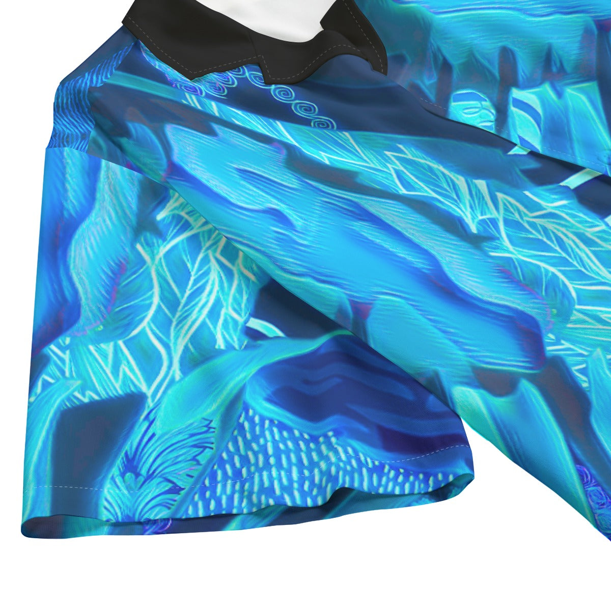 “Azure Dreamscape” Men's Hawaiian Rayon Shirt | 115GSM Rayon