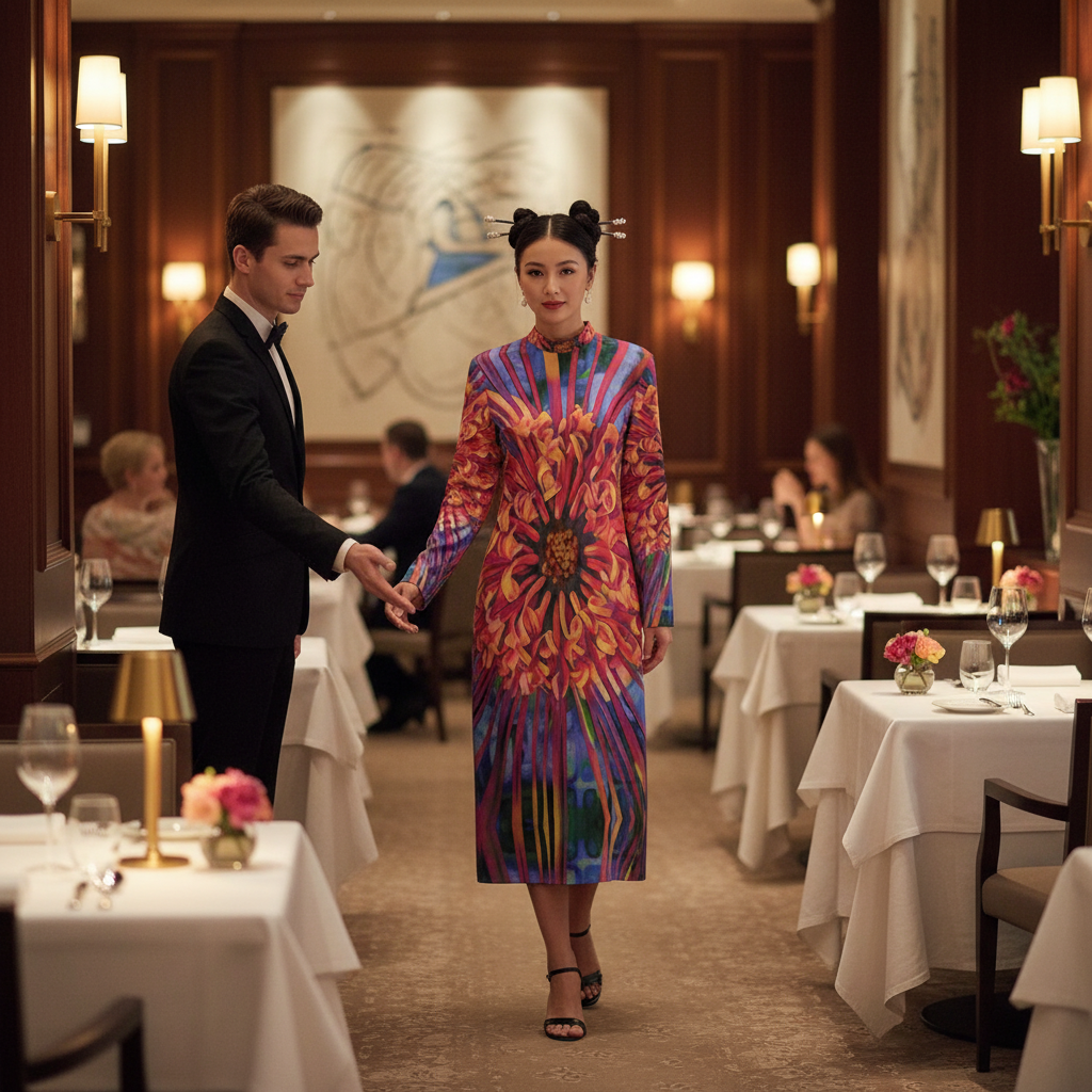 “Protea”  Women's Hip Dress