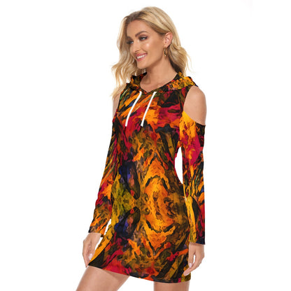 “Golden Flux”  Women's Tight Dress