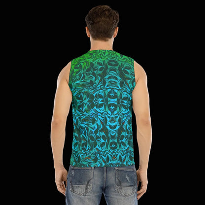 “Tribal Oceanic” Men's V-neck Tank Top