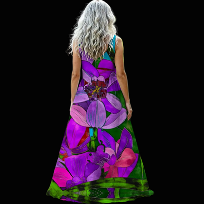 “Fantasia” Women’s Sleeveless Maxi Dress