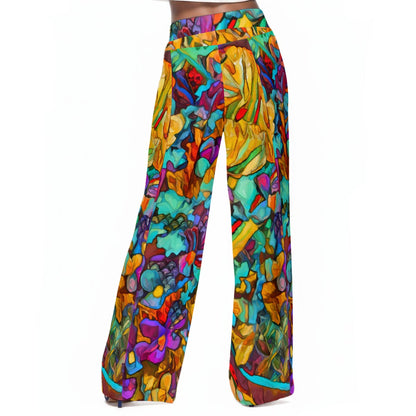 “Abundance”  Women's Casual Wide-Leg Pants|100% Rayon