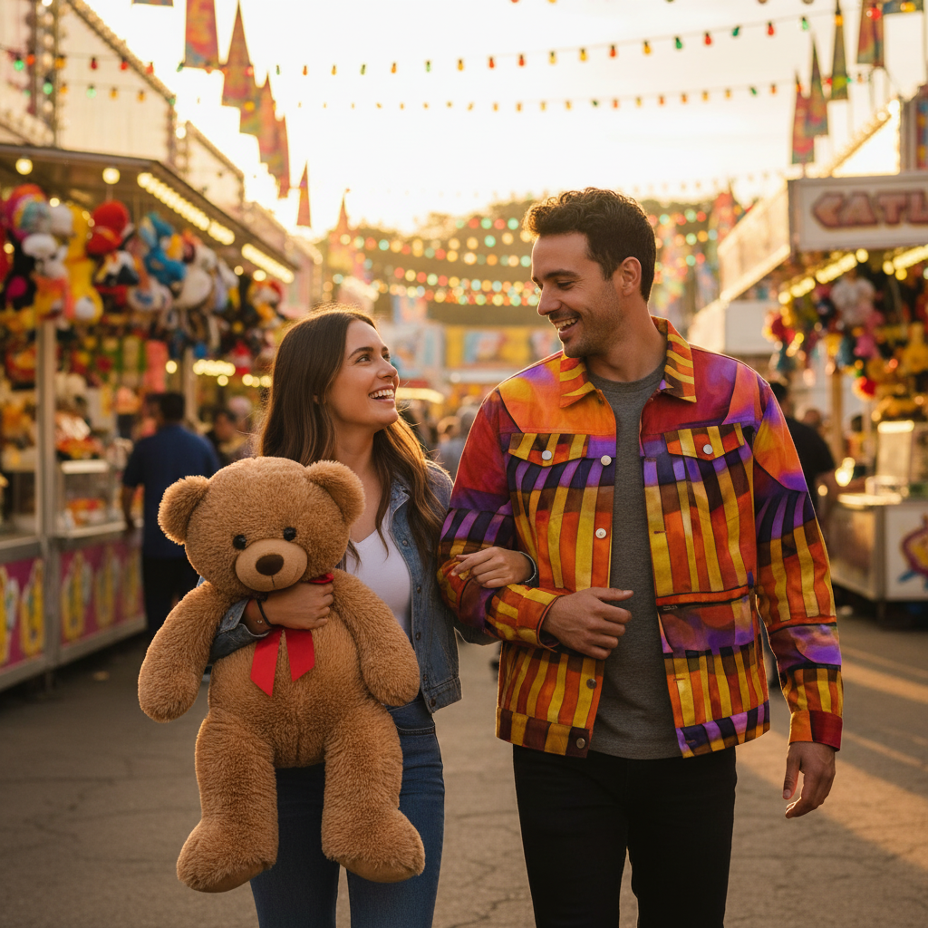 “Carnival” Unisex Collared Jacket