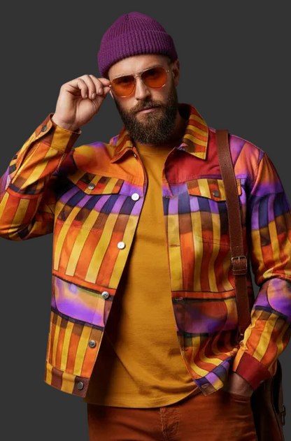 “Carnival” Unisex Collared Jacket
