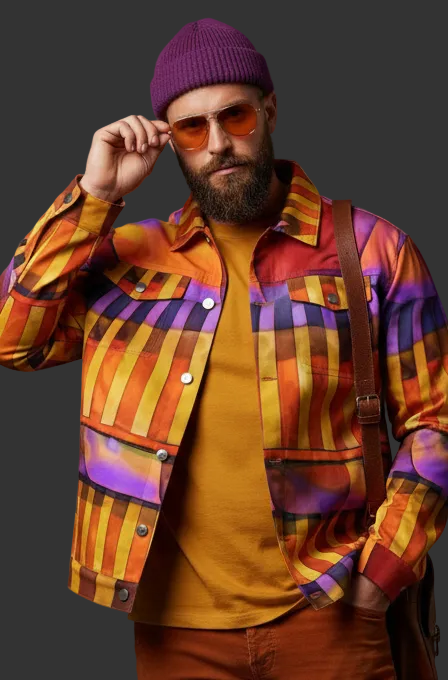 “Carnival” Unisex Collared Jacket