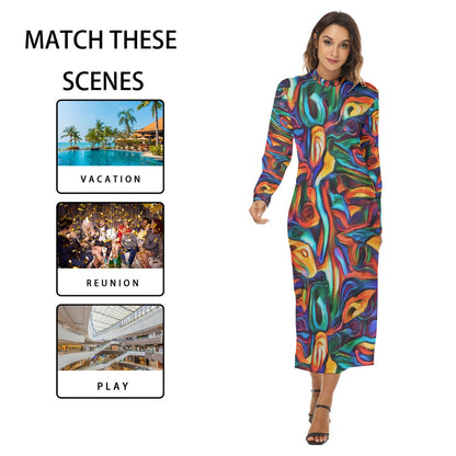 “Black Opal” Women's Hip Dress