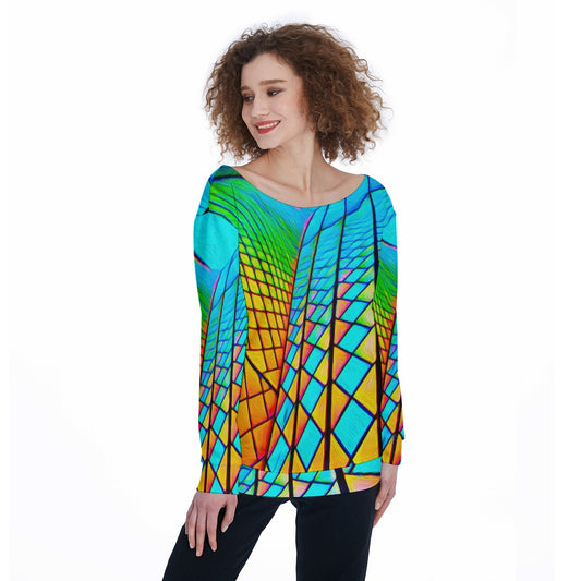 “Opera House 1” Women's Off-Shoulder Sweatshirt