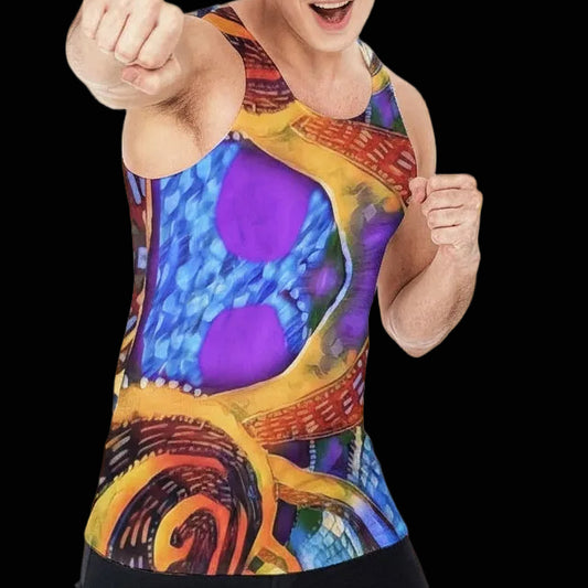 “Colour Vortex” Men's Tank Top
