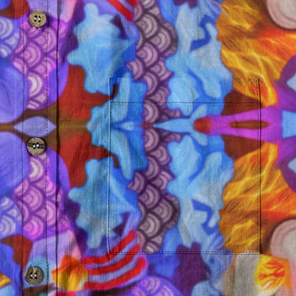 “Delirium” Men's Breathable Cotton Shirt|125GSM