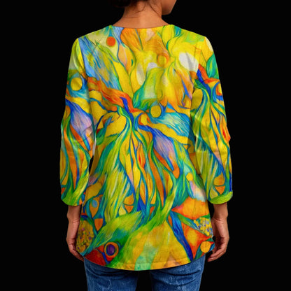 “Iridescence” Women's Faux Sweater Cardigan