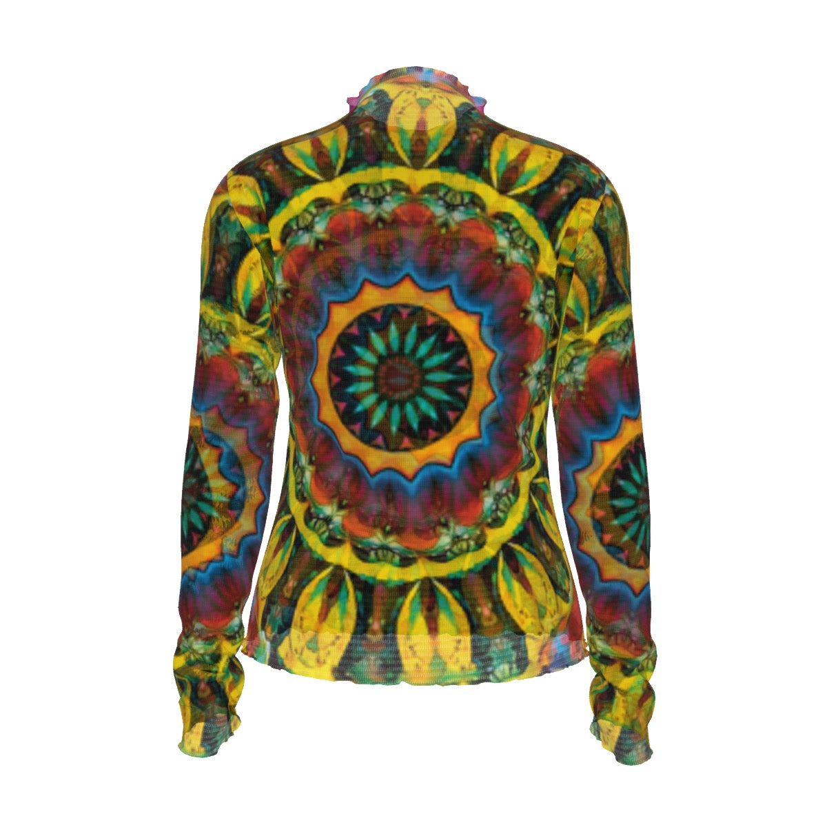 “Primary Mandala” Women's Mesh T-shirt