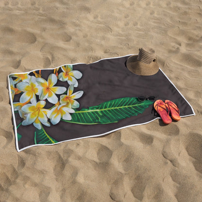 “Frangipani” Rectangular Beach Towel