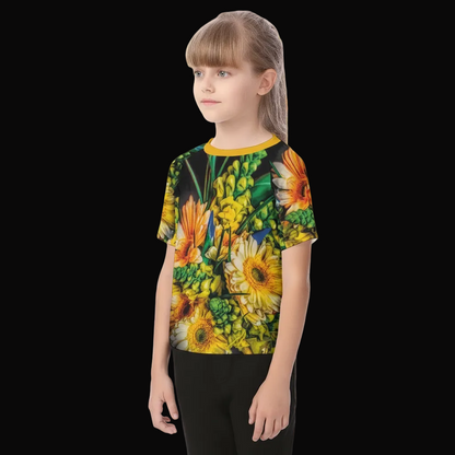 “Bouquet” Kid's Raglan Sleeve T-shirt