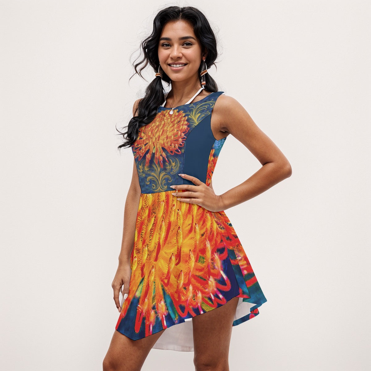 “Perfectly Protea”  Tank Top Dress