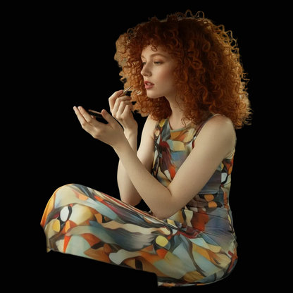 “Outback Hues”  Beach Perspective Chiffon Sleeveless Dress