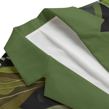 “Tangled Camo” Men's Casual Flat Lapel Collar Blazer | 245GSM Cotton