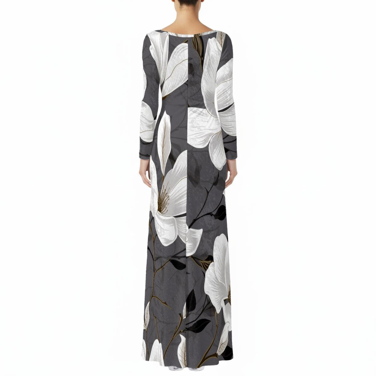 “Magnolia” Women's Velvet Shine Maxi Dress