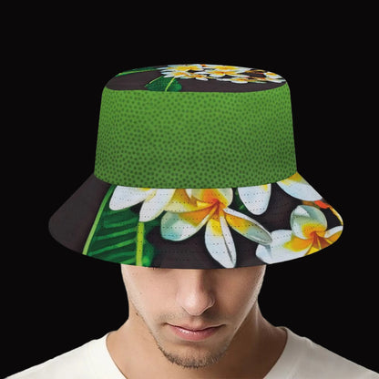 “Frangipani Black” Bucket Hat