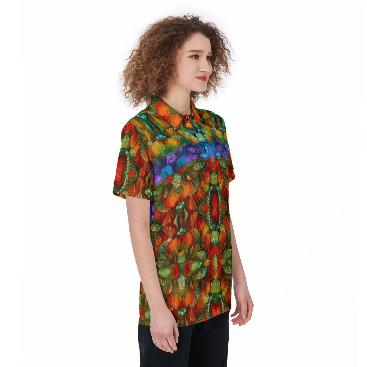 “Kaleidoscopic Spectrum” Women's Polo Shirt
