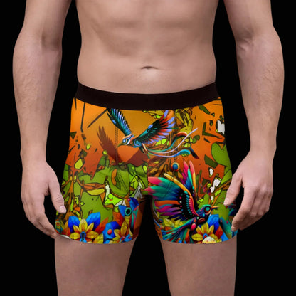 “Garden of Unseemly Delights” Men's Stretch Boxer Briefs