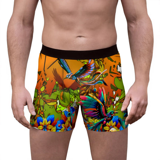 “Garden of Unseemly Delights” Men's Stretch Boxer Briefs
