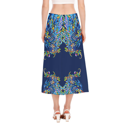 “Florina” Women's High Slit Long Skirt