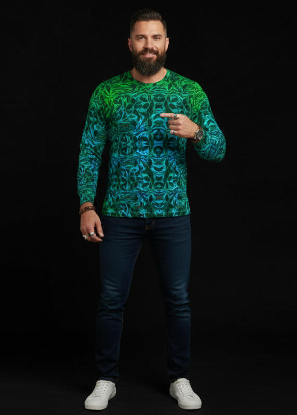 “Tribal Oceanic” Men's Long Sleeve T-Shirt