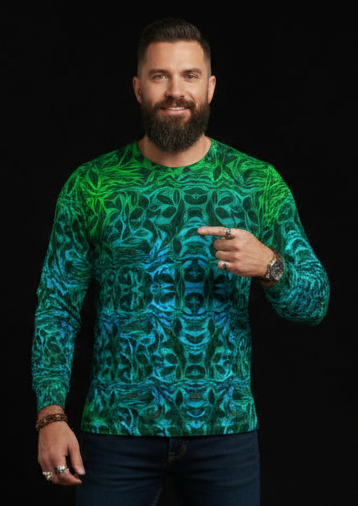 “Tribal Oceanic” Men's Long Sleeve T-Shirt