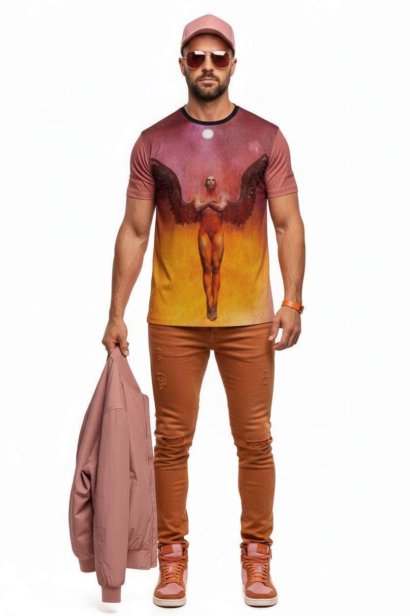 “Icarus” Eco-friendly Men's Short Sleeve T-shirt