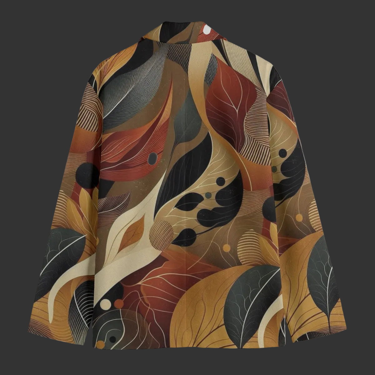 “Tangled Tinder” Men's Casual Flat Lapel Collar Blazer | 245GSM Cotton